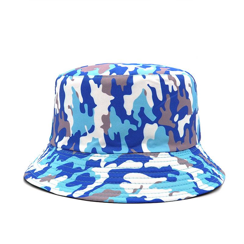 Fashion Women Men Camouflage Bucket Hat Outdoor Sports Travel Beach Caps Fishermen Cap Sun Hats For Women Men