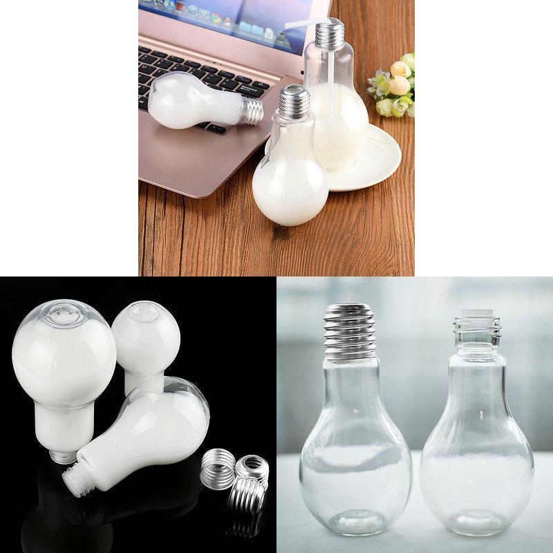 Versatile Glass Transparent Light Bulb Drink Bottle With Solar Copper Wire Lights