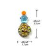 Cute Glass Duck Mini Figurines Colorful Cartoon Animal Tiny Statue Craft Ornament Home Fairy Garden Easter Micro Landscape Decor