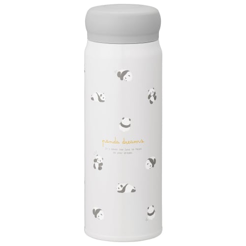 OSK Panda Direct Stainless Steel Water Bottle, 480ml, Gift Boxed, Insulated, Cold & Hot, Lightweight, Direct Drinking, Cute, Stylish, Unisex, Suitable