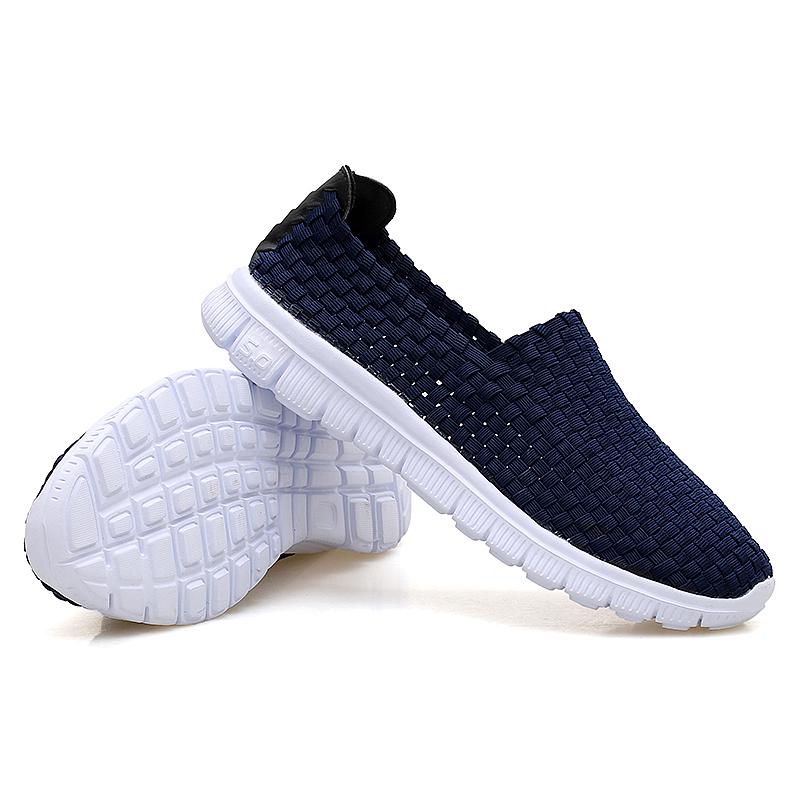 Léto Muži Braid Plážové Líné Boty Ženy Ležérní Výplet Měkké Slip na Ploché Tenisky Unisex