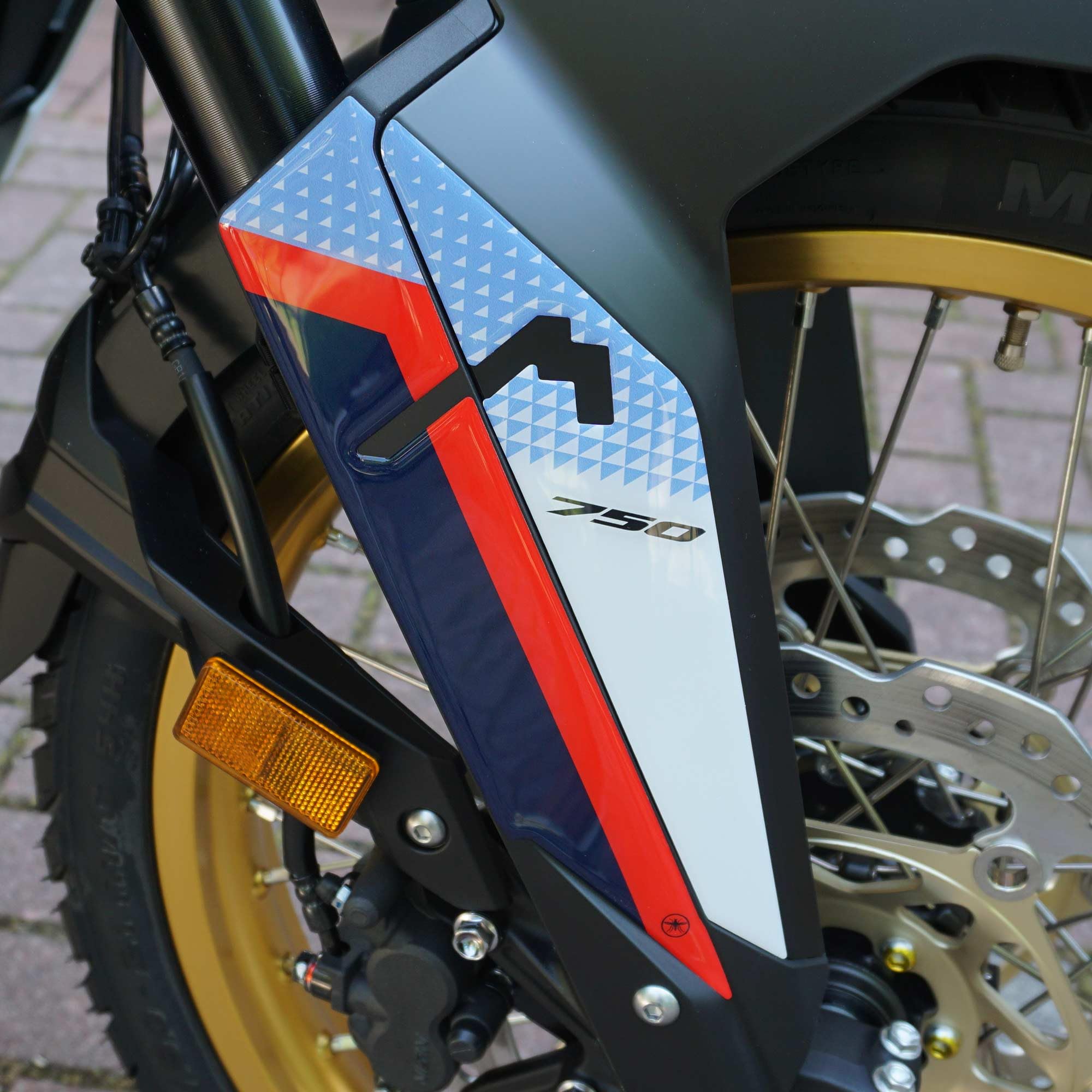 labelbike 3D наклейка Защита мотоцикла Крыло для Honda Transalp 2023 - белый