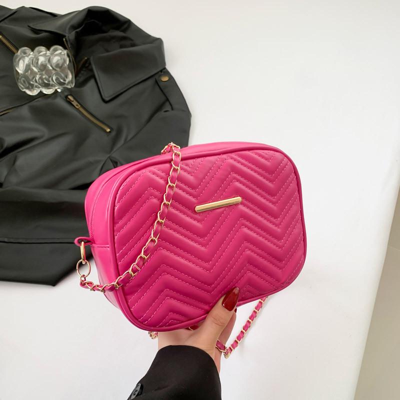 2024 Spring Summer Simple Fashion Casual New Beautiful Bag Street Style Pu Small Square Bag розы красного