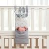 Hanging Baby Bed Storage Bags Cotton Portable Newborn Crib Organizer Toy Diaper Pocket for Crib Bedding Set Nappy Store Bags