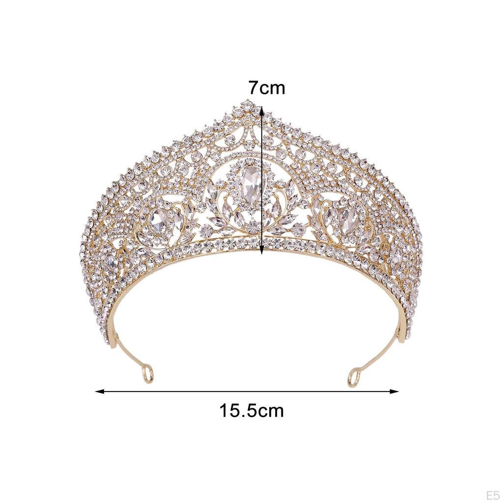 Crown Tiara Bride Headband girl Hair Accessory Bridal Headpieces for Halloween Stage