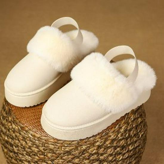 Женские зимние толстоподошвенные противоскользящие меховые хлопковые тапочки и снегоступы 37 1990₽