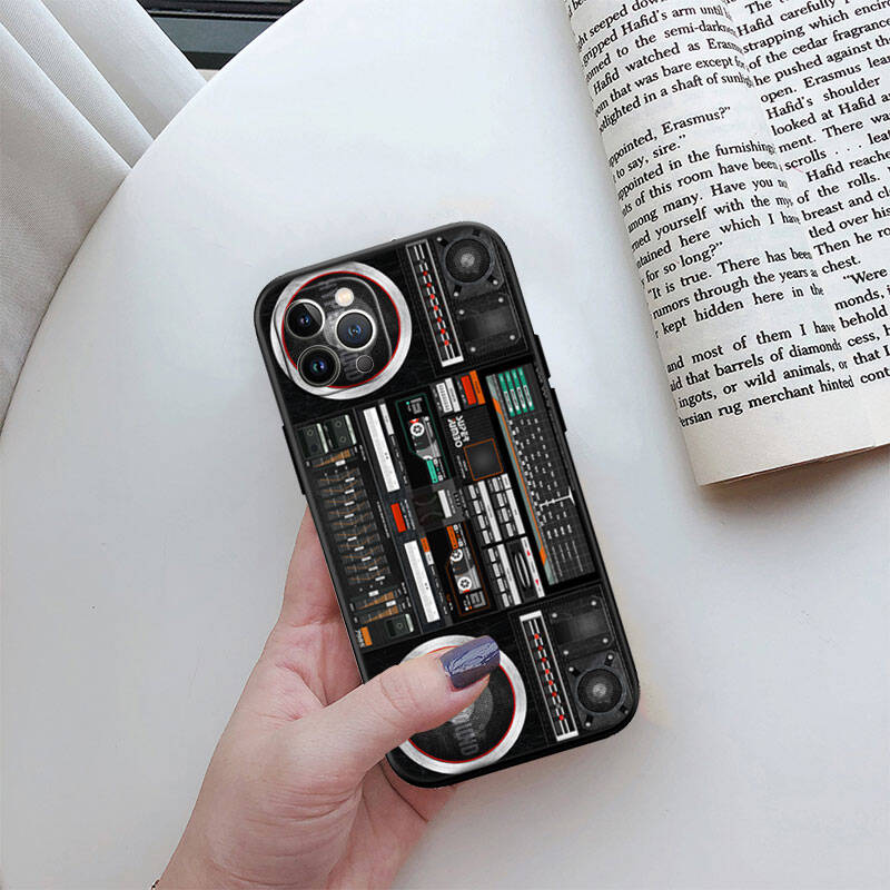 MH3 Vintage Boombox Tape Phone Shell Case for iPhone 7 8 11 12 13 14 15 16 17 16E XS Pro Max XR X SE Air