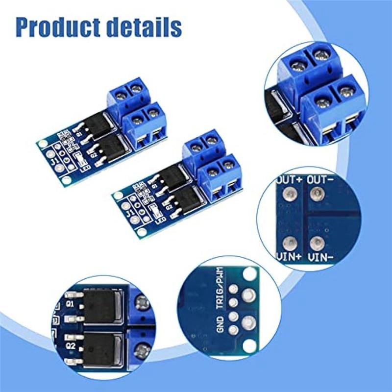 AEE2-30PCS MOS Transistor Driving Module Trigger Switch DC5V-36V 15A(Max 30A) PWM Adjustment Electronic Switch Control Board