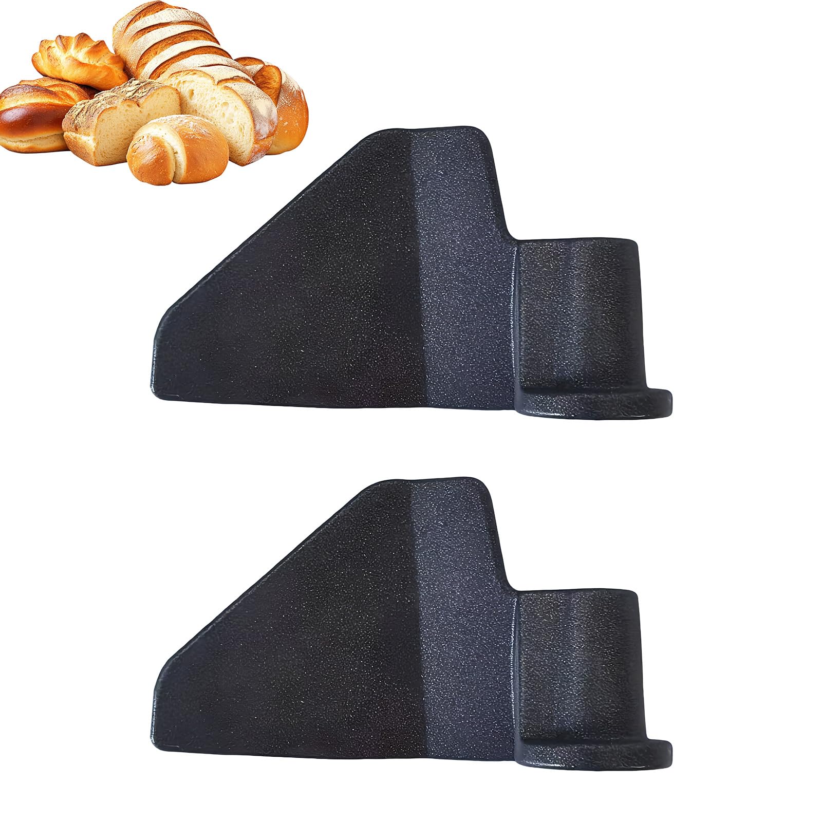 2Pcs Bread Maker Paddle Replacement – Non-Stick Teflon Coated Carbon Steel, Flat Kneading, for Panasonic & Most Bread Machine Mo шоколадный