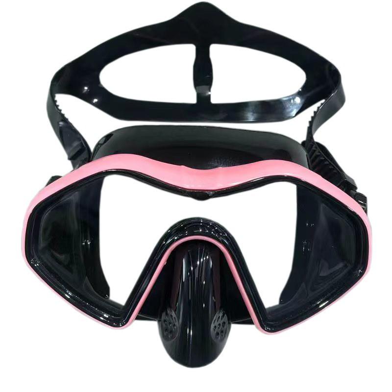 New diving goggles set, frog mirror silicone diving mask