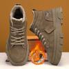 Wintermodelle Plus Samt Warme Herren High-Top Schuhe Outdoor Freizeit Sport Werkzeugschuhe Zwei Baumwollschuhe