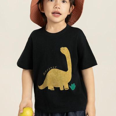 YOYOU Boys' Dinosaur Explorer Summer Short-Sleeve T-Shirt