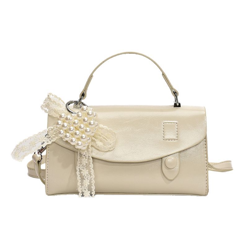 Commuter Portable Small Square Bag Women's New Solid Color Fashion Casual Versatile Shoulder Messenger Bag
