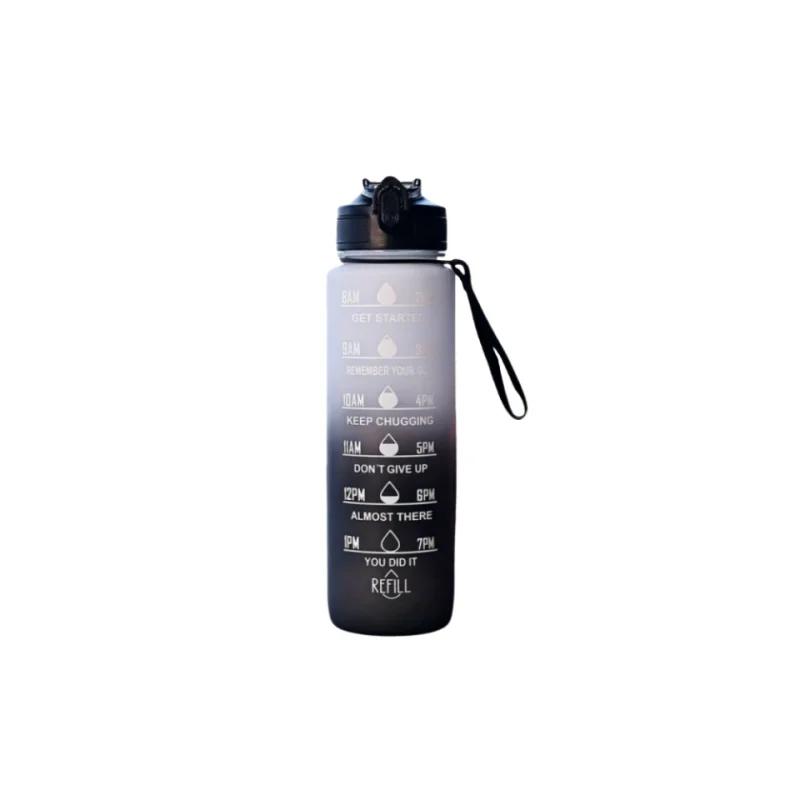 Gradient Color 1000mL Large Capacity Outdoor Sports Plastic Cup, Bouncing Suction Nozzle, Space Cup