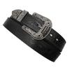 Belt First Layer Cowhide Handmade Wide Unisex Embossed Leather Jeans Casual Youth Trendy Pin Buckle Belt