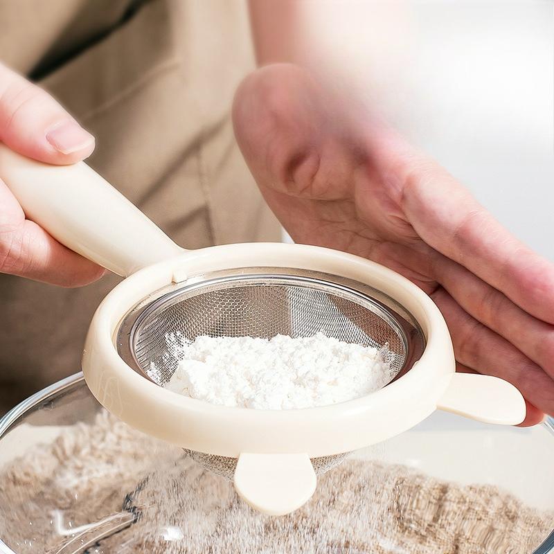 Mesh Strainer Rice Strainer Fine Mesh Removable Net Stainless Steel Colander with Handle Sieve Sifters for Food Baking Kitchen