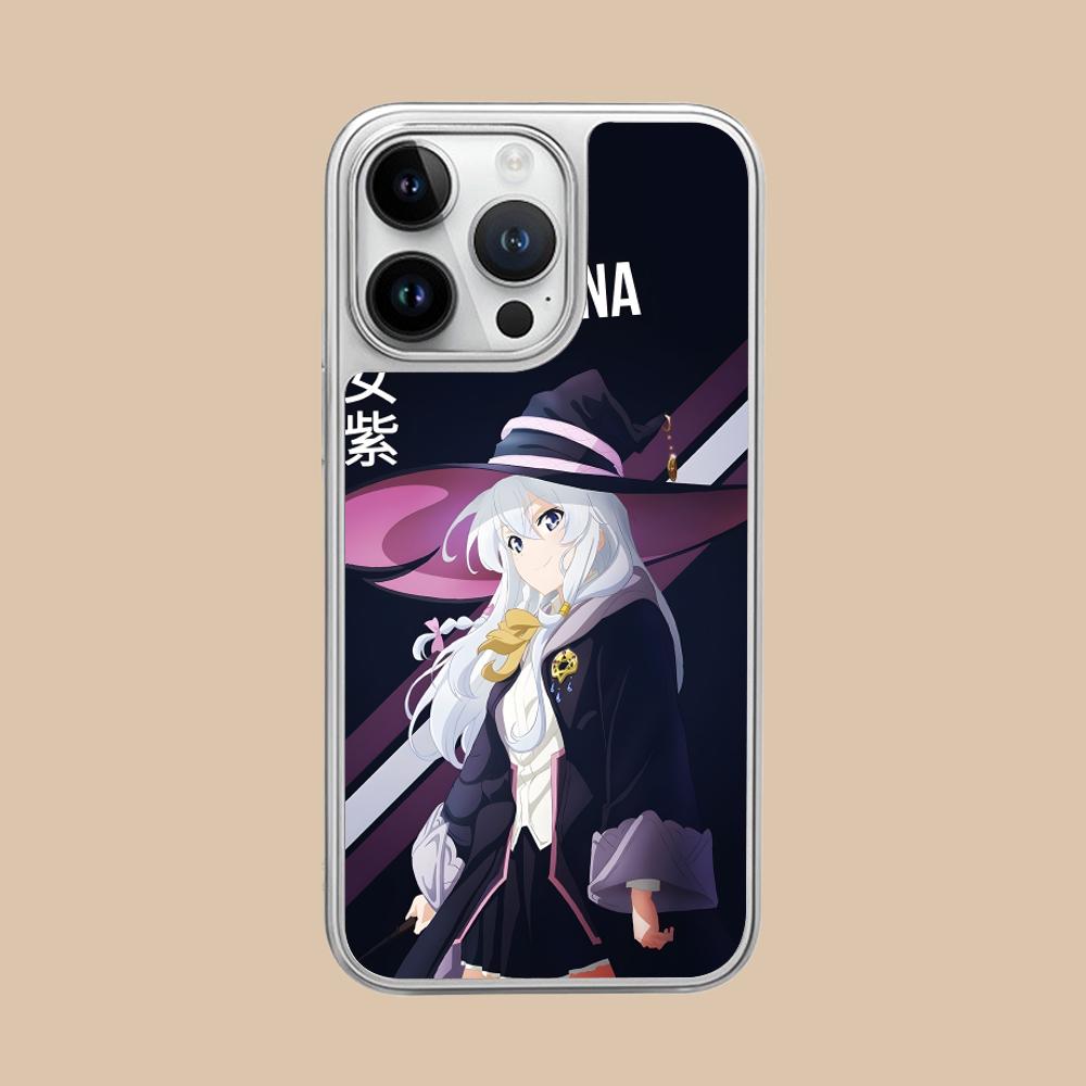 Wandering Witch Elaina Silver Plating Mobile Phone Case for iPhone 17 16 15 14 13 12 11 Air Pro Max Plus Colorful Cover
