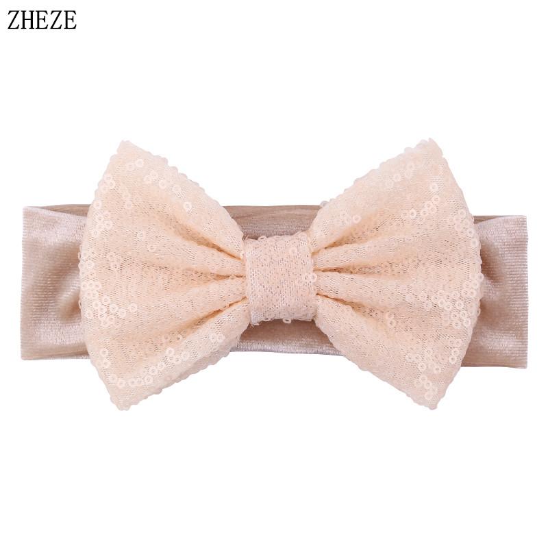 Baby Soft 5" Hair Bow Headband Kids Girls Velvet Headwrap Turband Toddler Photo Pro DIY Hair Accessories