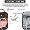 Ballerinas Dancing on A Pink Lunch Bag Women Lunch Box for Men Portable Cooler Tote Bag for Work Picnic Trave