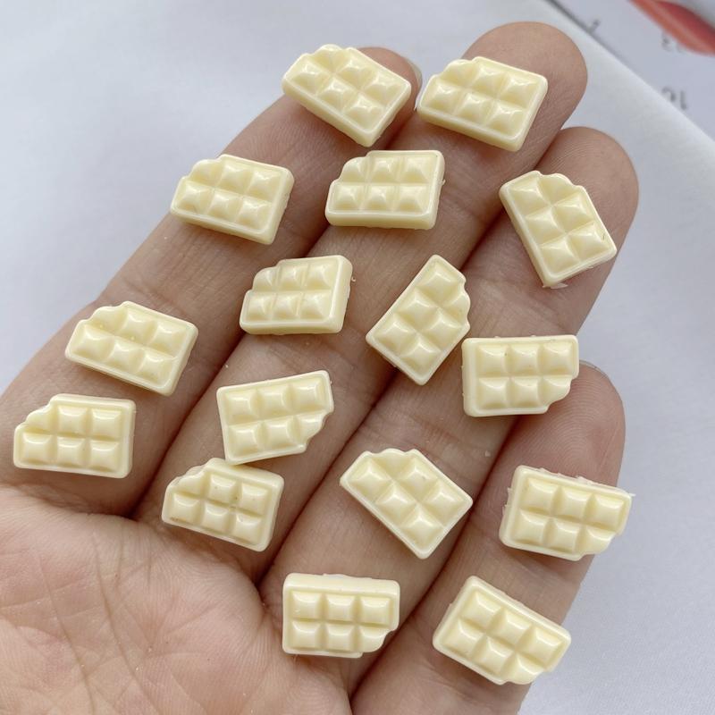 

30Pcs New Cute Chocolate Series Resin Flatback Ornament Jewelry Making Manicure Hairwear Accessorie