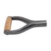 Shovel Handle Y Shaped 12.22in Inside Diameter Replacement Spade Handle with Wooden Grip for Garden Digging Raking Tool