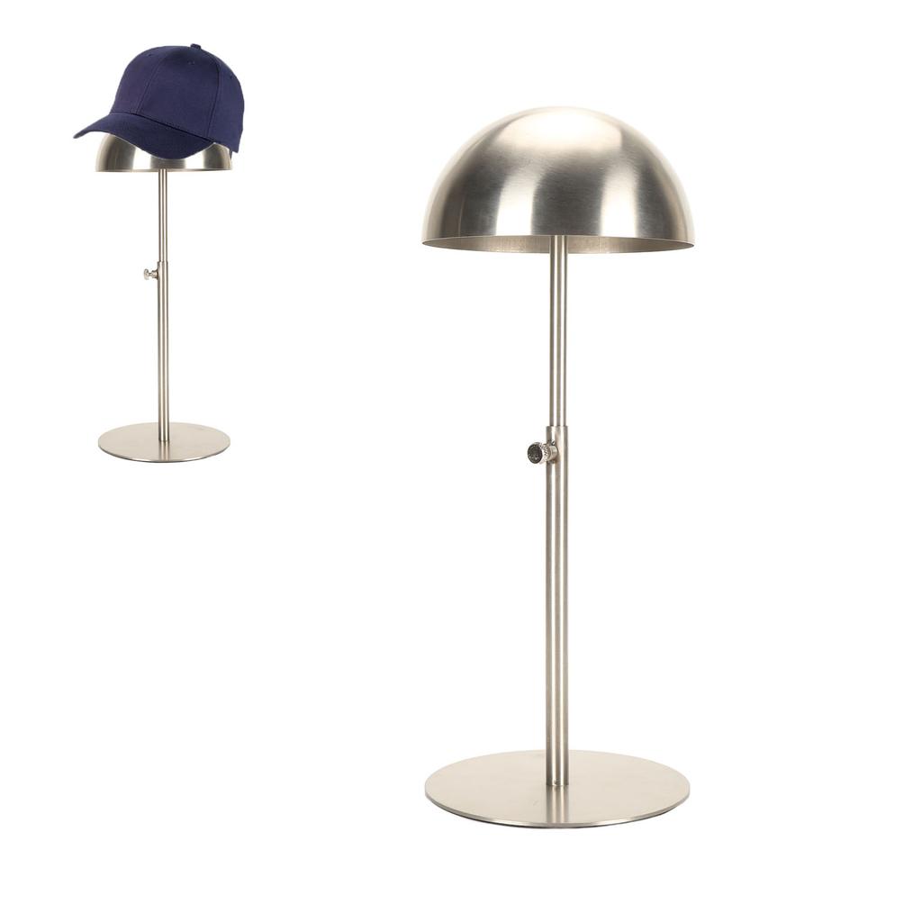 Espositore per Cappelli Multifunzionale Portatile Altezza Acciaio Inossidabile Supporto per Cappelli per Conservazione Multipla di Cappelli