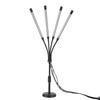 Pflanzenwachstumsleuchten 4 Köpfe Rot Blau Gelb Vollspektrum LED Pflanzenlampe Automatisches Ein/Aus mit Flexiblem Schwanenhals für Zimmerpflanzen