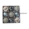9 Count Christmas Ball Ornaments, 3.15 Inch Xmas Balls for Holiday Celebrations
