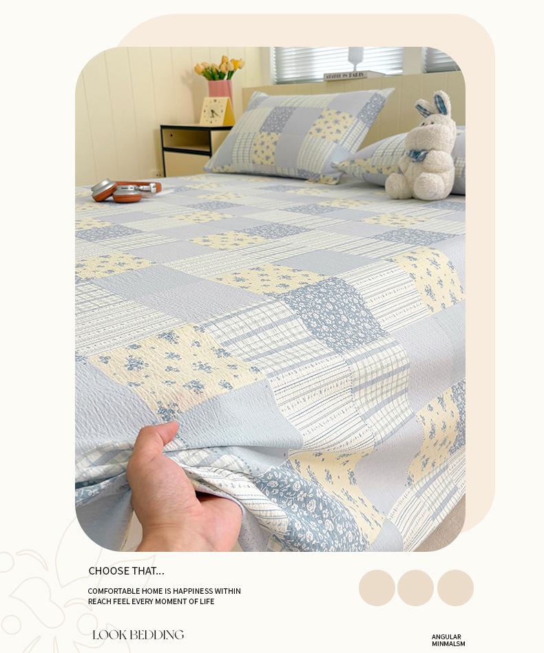 Class A Baby & Mom Double Layer Gauze Printed 3-Piece Bedding Set - Washed Cotton