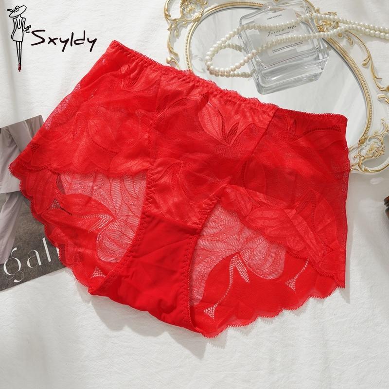 Przezroczysta Seksowna Koronkowa Bielizna Damska Majtki Średnio Wysokie Damskie Przewiewne Majtki z Wycięciami Bielizna