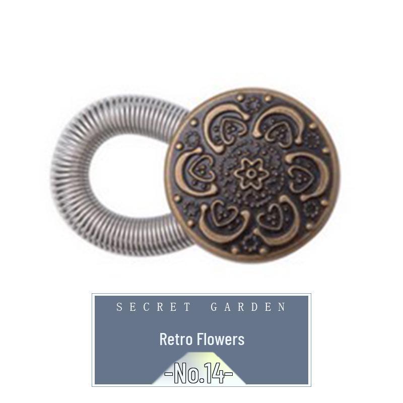 Adjustable Waist-Extender Jeans Buttons - Retractable, Detachable & Universal Buckles