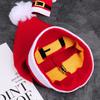 Christmas Party Hat Santa Claus Knitted Beanie For Adults Red Green Striped Christmas Gift