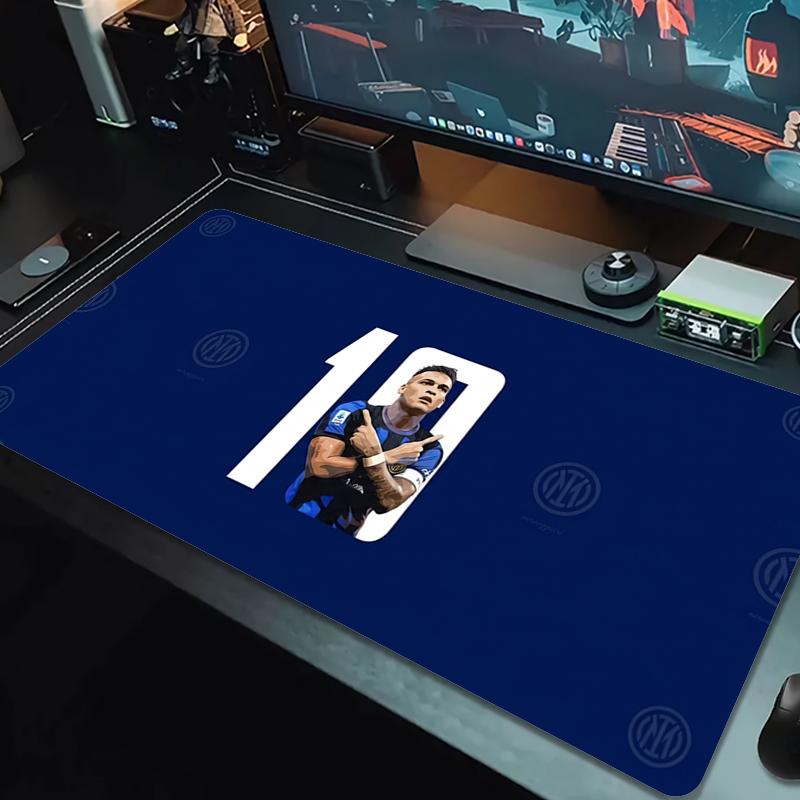 Inter Mailand Mauspads Großes Gaming-Tischkissen Rutschfest Laptop Tablet Großes Mauspads XXL Matte Mini-PC Spielmatte Mit Schlosskante_xia