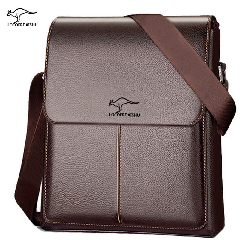 Baoding Leder Herren Umhängetasche - Trendige Business Casual Aktentasche