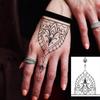 1 Foglio Rose Foglie a Falce Tatuaggi Temporanei Per Mani Collo Adulti, Adesivo Tatuaggio Finto Impermeabile Lunga Durata Realistico