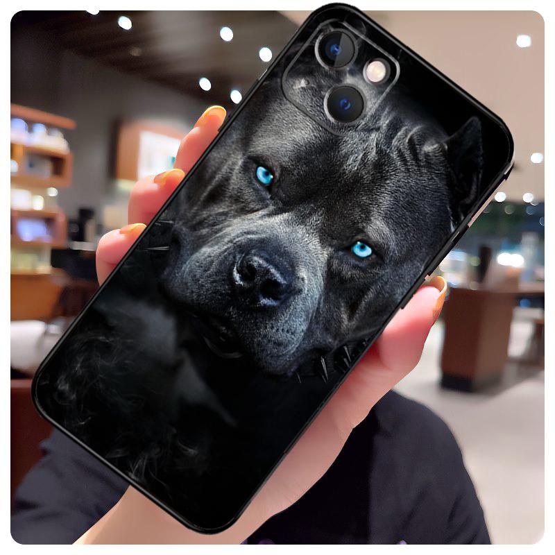 Pit Bull Chien Mignon Pitbull Étui Pour iPhone 14 Pro Max 16 15 11 12 13 17 Pro Max mini 15 16 Plus 16e 17 Air Housse de Téléphone