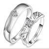 925 Silver Ring Angel Love Zircons Ring Couples Fashion Simple Birthday Party Wedding Anniversary Jewelry Gifts