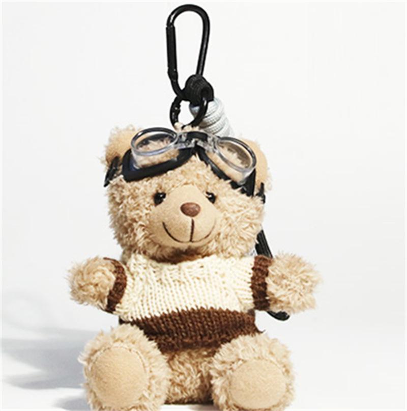 Panda Plysj Nøkkelring & Veskeanheng - Søtt Tegneserie Tilbehør