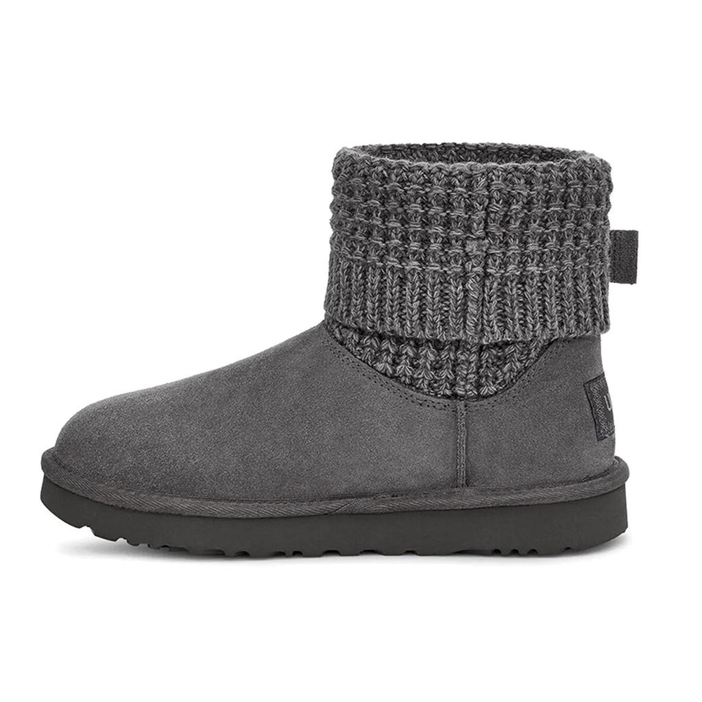 New UGG Classic Solene Mini Cozy Stay Warm Outdoor Casual Gray Women's 1113463-CHRC