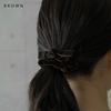 JewelVOX Scrunchie Hair Velvet Ribbon Hair Simple and Cute for Adults Tie, Women's Accessory, (Black)