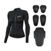 WOSAWE Women's Motorcycle Riding Jacket Long Sleeve Summer Breathable Stretch Shirt with Reflective Design YKK Two Way Zipper
