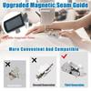 Sewing Machine Presser Foot for Brother/Singer/Janome | Magnetic Seam Guide Sewing Machine Gauge Hemmer Guide Edge Locator