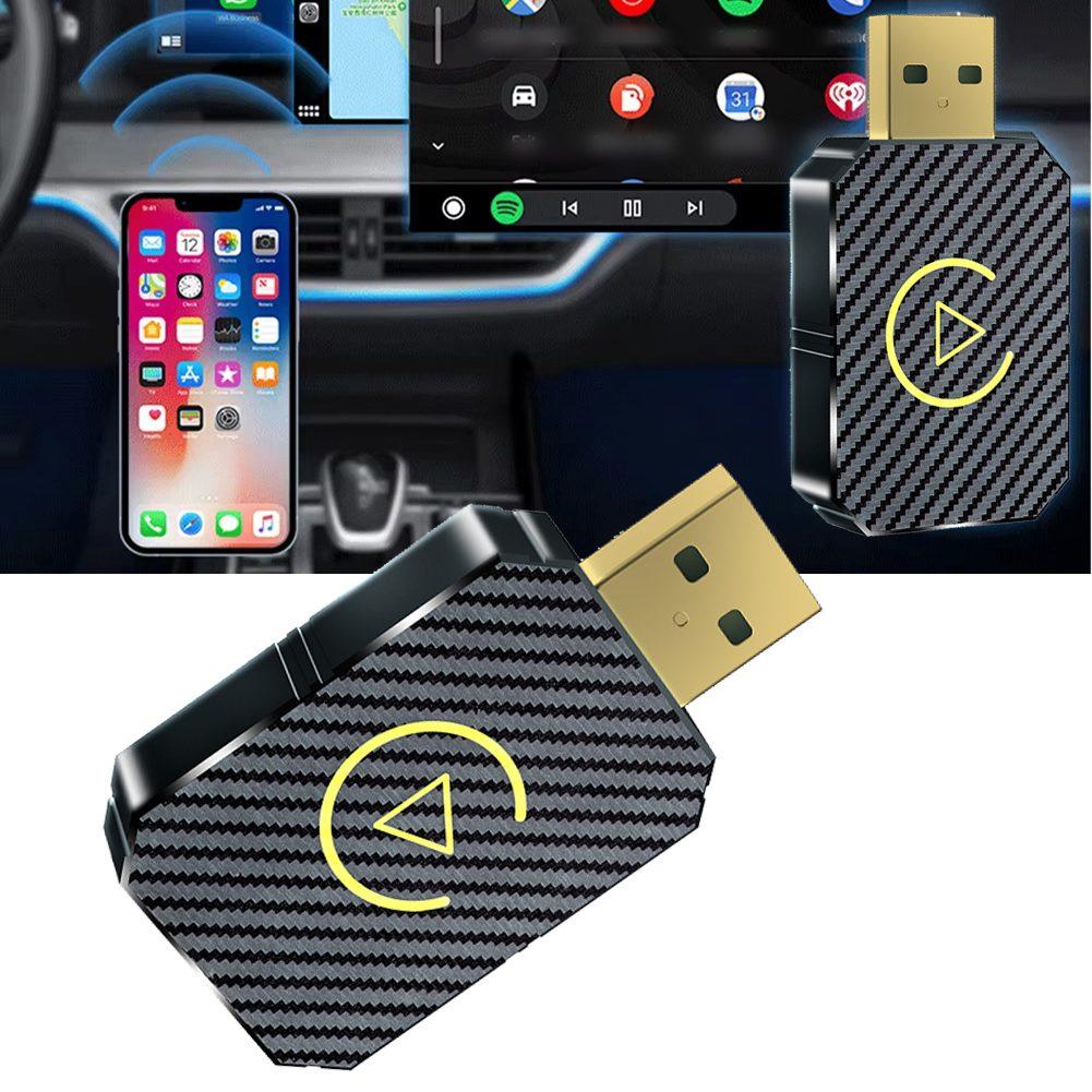 Innovative Dual Functionality Wireless Adapter Designed Specifically for Both For Android Auto and For Carplay Use
