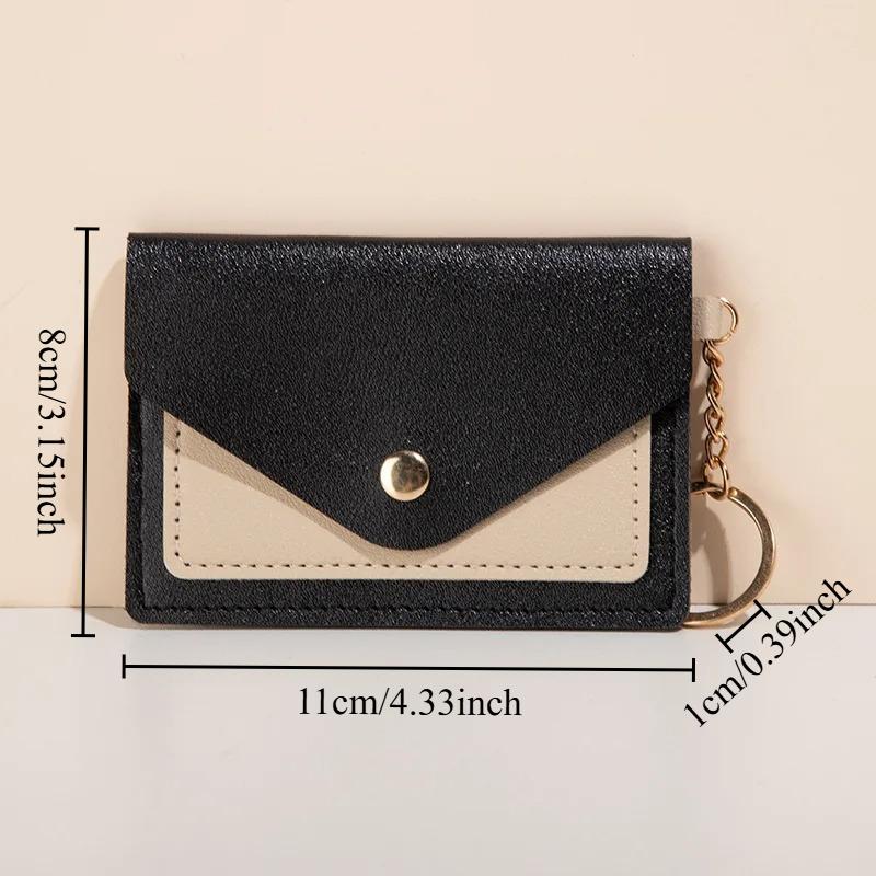 4pcs Creative And Fashionable Small Card Bag, Candy Color Bus Card Cover, Keychain Pendant.