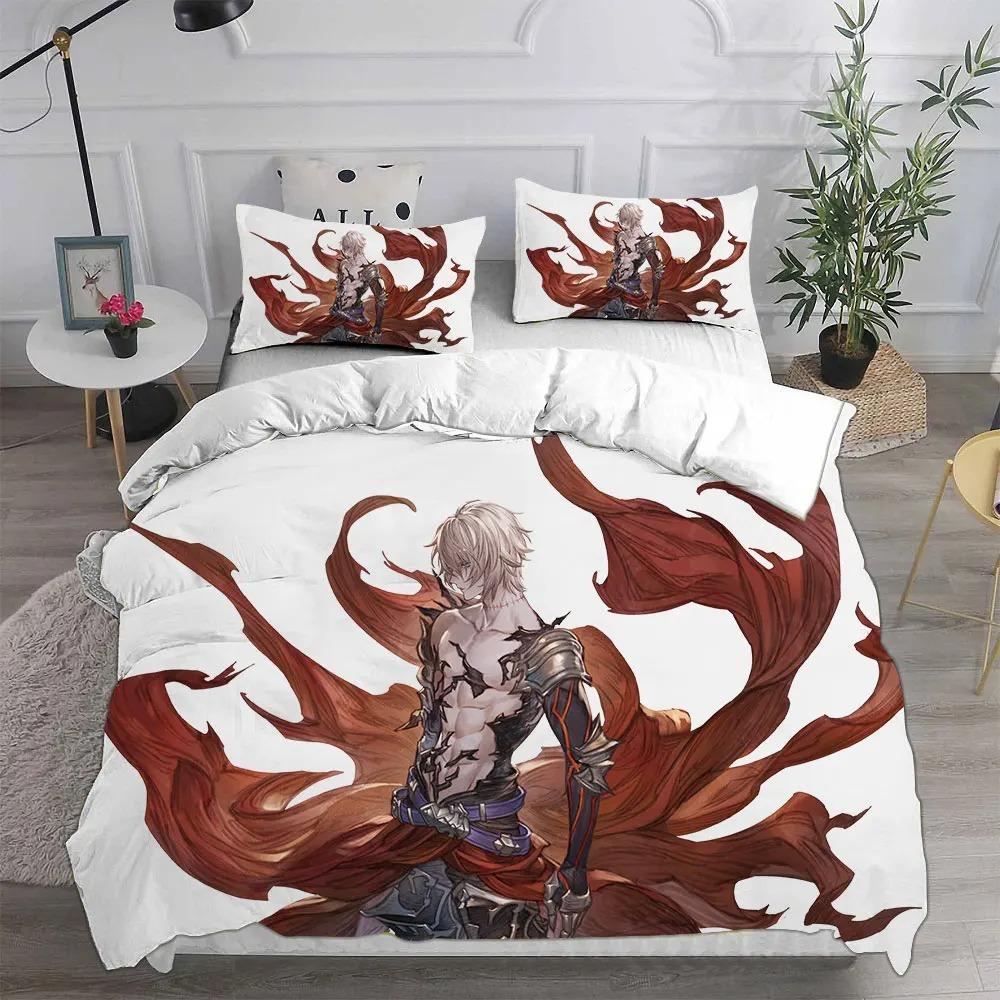 

Elegant Classic Fashion 3D Game Granblue Fantasy Sets Bed Pillow Case Kids Adult Size Comforter Quilt Comforter (quilt)-EU Single(135*200cm)3pcs