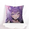 N-Nekomata Okayu Cushion Cover Decorative Pillow Sofa Home Decor Case Pillow Cases