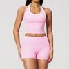 Trau dich zu zeigen: Bare-Feel Color Block Yoga & Pilates Set - Atmungsaktiver Slim-Fit Anzug für Damen