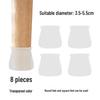 Silicone Non-Slip Chair Leg Covers, Silent Wear-Resistant Pads for Table and Stool Legs, Square-Shaped Protection Set