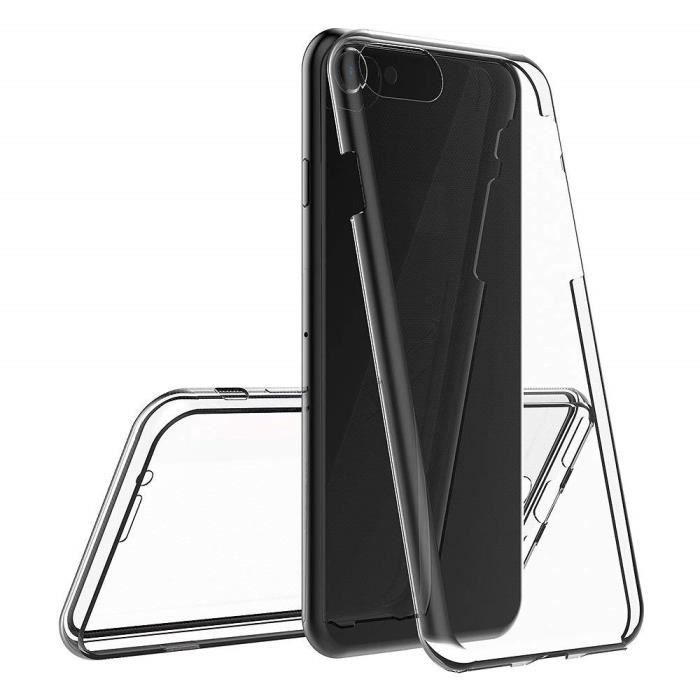 Compatible Case for Apple iPhone 8 - Transparent TPU Gel Case Cover Full Front Back Soft Silicone Phonillico®