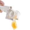 Manual Egg Breaker & Shell Separator - Heavy-Duty Stainless Steel Handheld Cracker With Ergonomic Handle, Portable